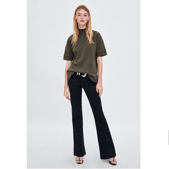 Zara High Neck Sweatshirt   - Picture 1 of 2